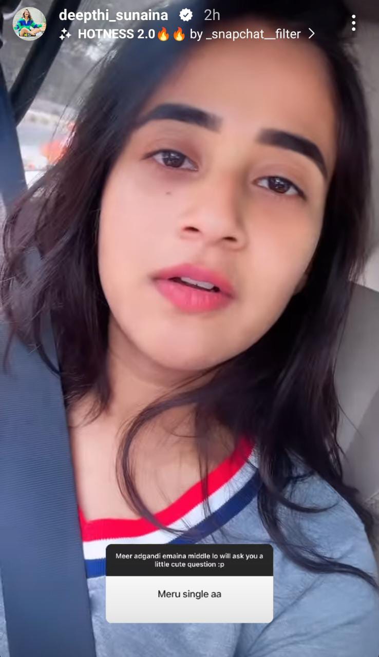 Bigg Boss Fame Deepthi Sunaina Gives Clarity on Love Life