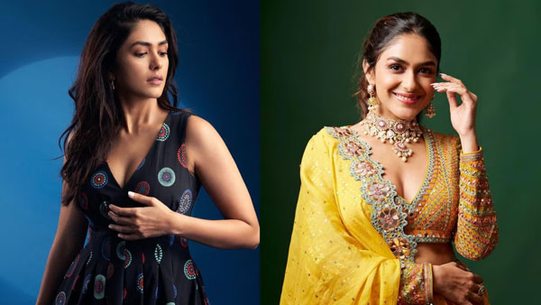 Mrunal Thakur Stunning Look In Black Colour Sleeveless Dress At GQ 35