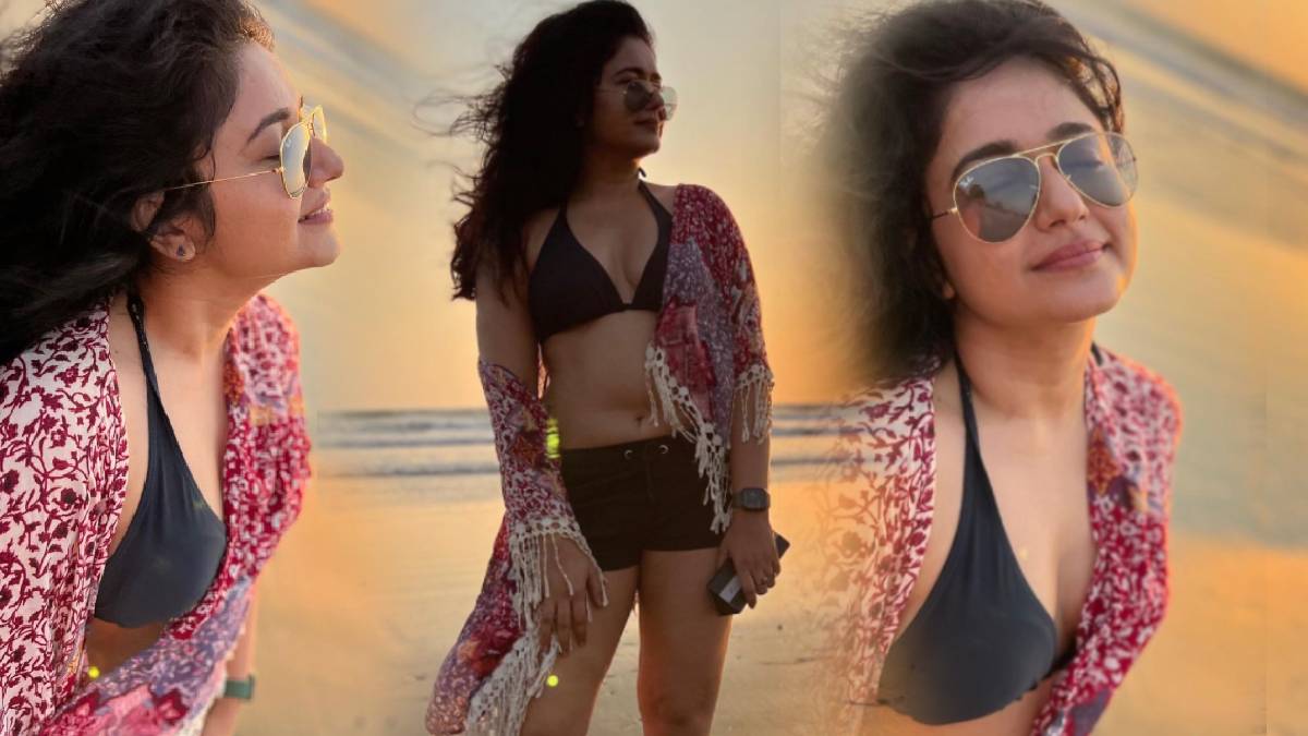 Poonam Bajwa Ravishing Looks In Black Bra At Beach Latest Photos Goes Viral