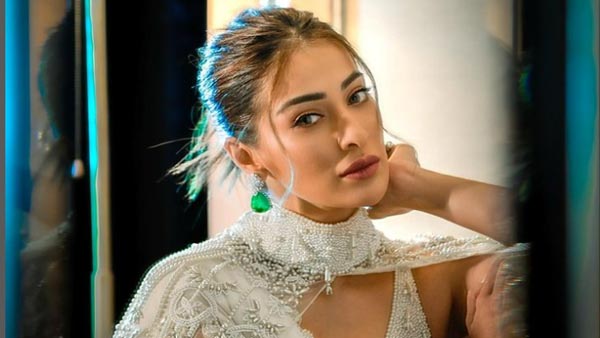 Raai Laxmi Sizzling Hot Pose In Latest Black Color Bikini At Beach