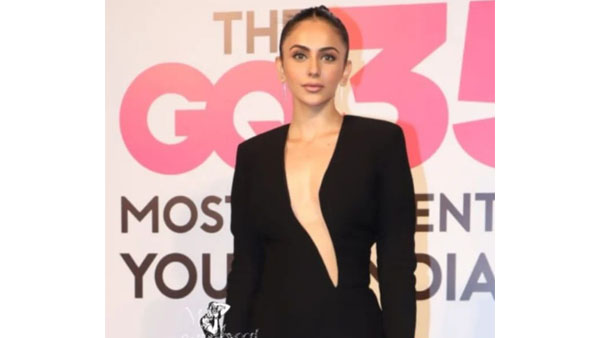 Rakul Preet Singh Stunning Look In Latest Black Dress At GQ 35 Most Influential Young Indians 