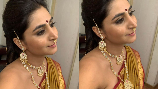 Anchor Varshini Sounderajan Latest Saree Photos Viral