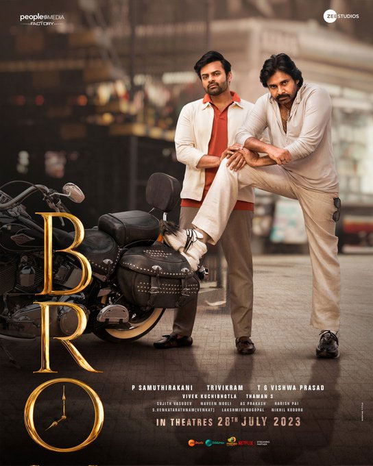 Pawan Kalyan And Sai Dharam Tej Bro Movie New Poster Released