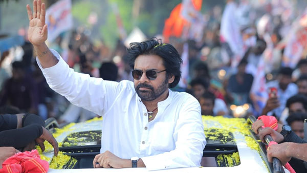 Pawan Kalyan shows humanity by giving energy drink to dehydrated police officer in Rajahmundry Rural constituency