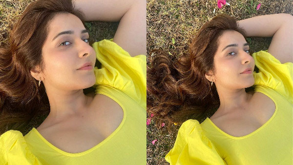 Rashi Khanna Glamour Look In Latest Yellow Colour Dress Over Ad Shoot Rashi Khanna Glamour Look In Latest Yellow Colour Dress Over Ad Shoot