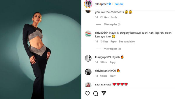 Rakul Preet Singh Fabulous Navel Show In Black Dress And Netizens Trolling Rakul Preet Singh Fabulous Navel Show In Black Dress And Netizens Trolling