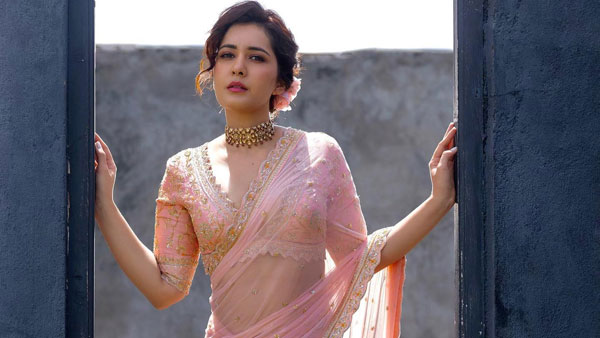 Rashi Khanna Ravishing Hot Look In Latest Half Sleeves Blouse Rashi Khanna Ravishing Hot Look In Latest Half Sleeves Blouse