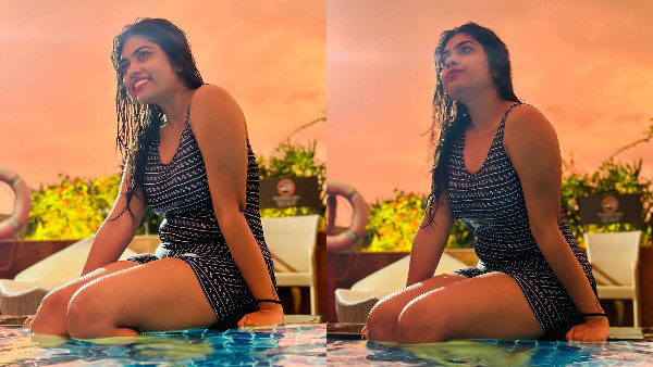 Jabardasth Fame Rithu Chowdary Stunning Looks In Latest Swimming Pool Photos