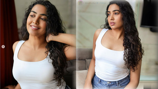 Telugu star actress Shivathmika Rajashekar latest beautiful photos viral Telugu star actress Shivathmika Rajashekar latest beautiful photos viral
