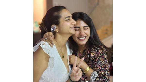 Actress Surekha Vani Stunning Look In Latest White Sleeveless Dress