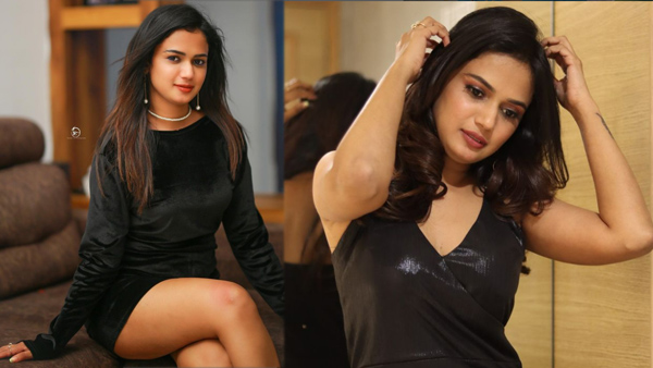 Ariyana Glory Ravishing Look In Latest Pink Colour Sleeveless Dress Photos Goes Viral