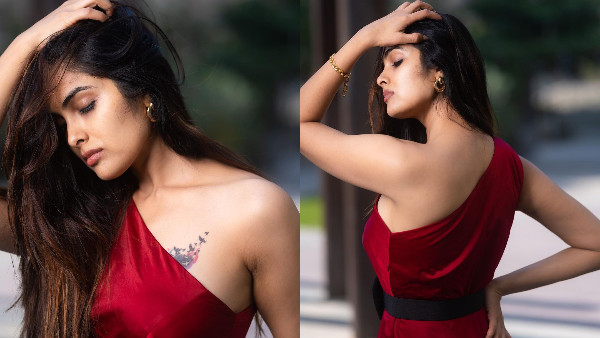 Bigg Boss Divi Vadthya Sizzling Glamour Pics In Black Colour Blouse