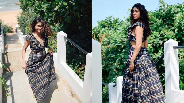 Mrunal Thakur Ravishing Hot Look In Latest Sleeveless Dress