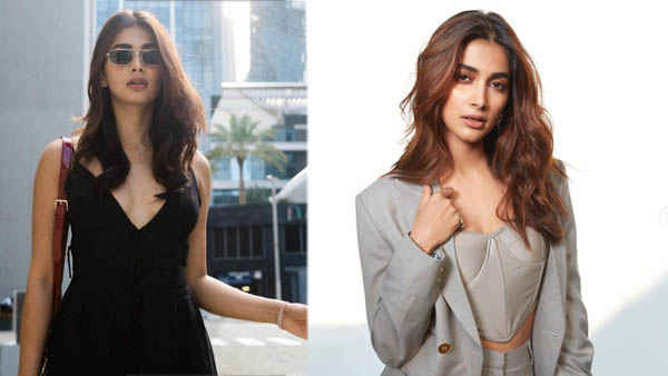 Pooja Hegde Ravishing Look In Latest Pink Colour Sleeveless Dress Selfie In Car