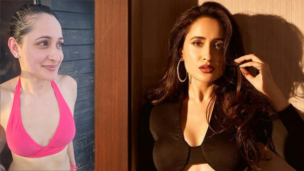 Beautiful Actress Pragya jaiswal latest bikini video viral in social media