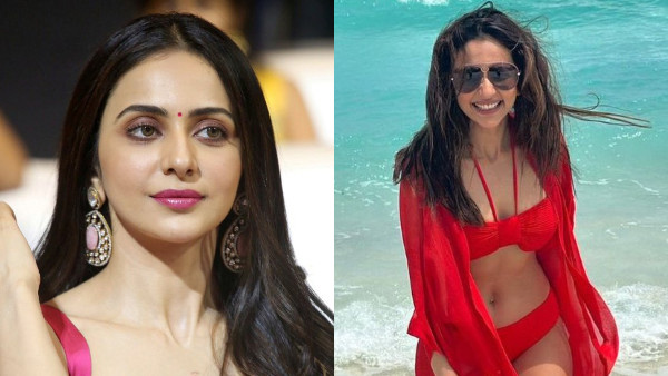 Rakul Preet Singh Sizzling Looks In Latest Flower Printed Dress