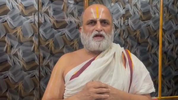 Chilkur Balaji temple priest CS Rangarajan serious on Kriti Sanon and Om Raut Kissing inicident at tirumala temple