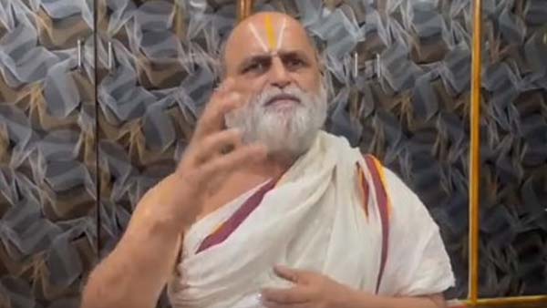 Chilkur Balaji temple priest CS Rangarajan serious on Kriti Sanon and Om Raut Kissing inicident at tirumala temple