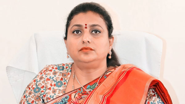 AP Minister RK Roja Admitted In Chennai Apollo Hospital Due To Leg Pain