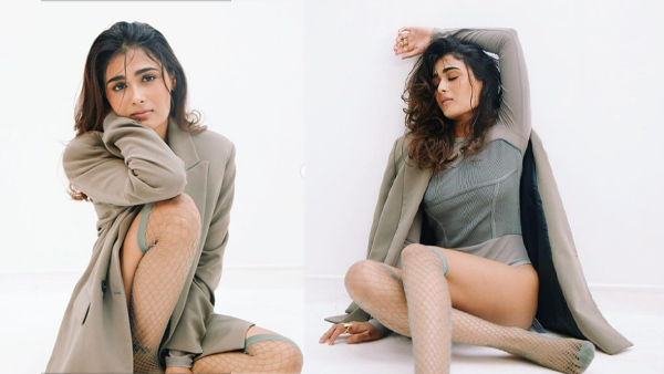 Shalini Pandey Sizzling Hot Look In Latest White Thin Bra