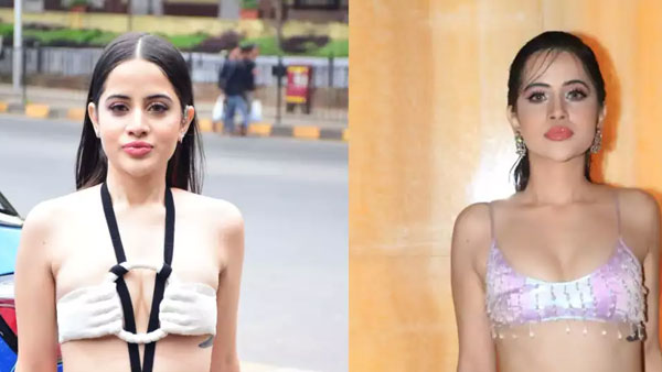 Urfi Javed Goes Topless And Covers Body With Rose Petals