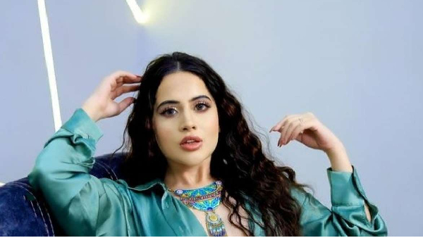 Urfi Javed Glamorous Look In Latest Namkeen Packet Sleeveless Dress