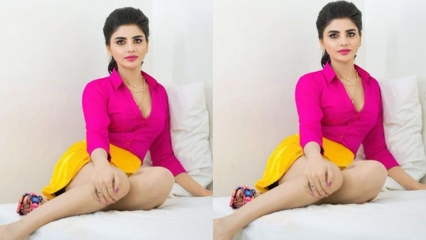  Jabardasth Varsha Looks Stunning in Short Dress