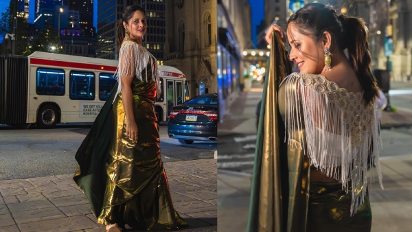 Actrees Anasuya Bharadwaj Posted A new photos looking georgeous in social media