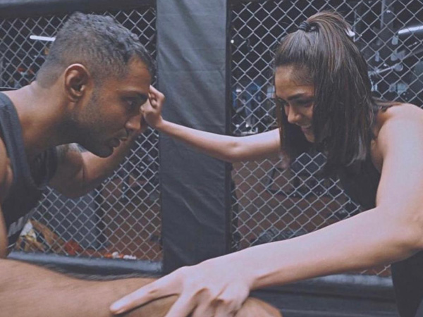 Actress Mrunal Thakur packs a punch with MMA trains under Rohit Nair