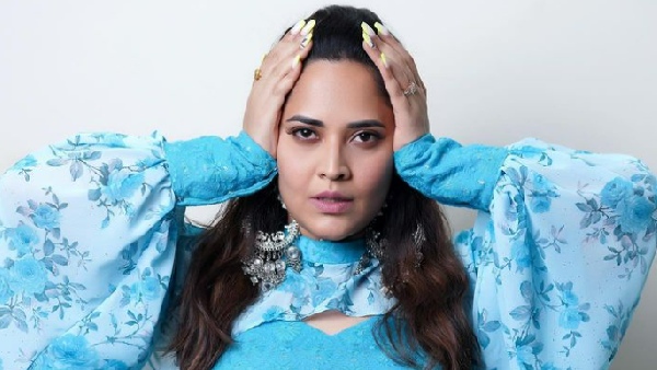 Anchor Anasuya Bharadwaj Ravishing Looks In Latest Green Colour Dress