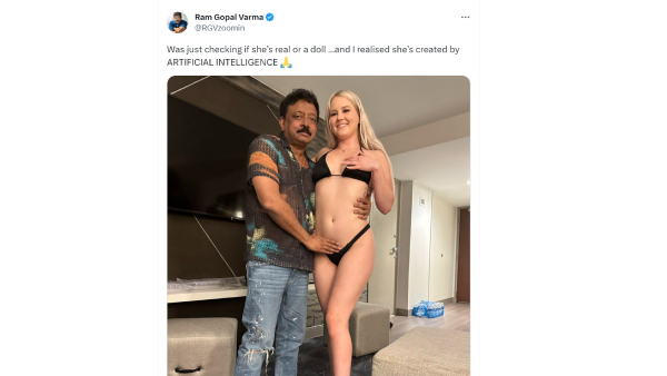 Ram Gopal Varma Shares ARTIFICIAL INTELLIGENCE Lady Photo