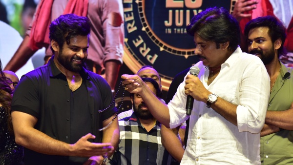 Hero Sai Dharam Tej recollected accident incident and Coma Situation at Bro Pre Release event