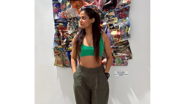 Telugu Actress Shreya Dhanwanthary Stunning Hot Looks In Green Colour Bra 