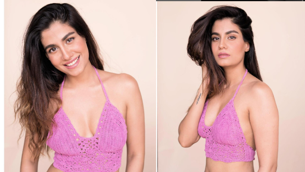 Telugu Actress Shreya Dhanwanthary Stunning Hot Looks In Green Colour Bra 