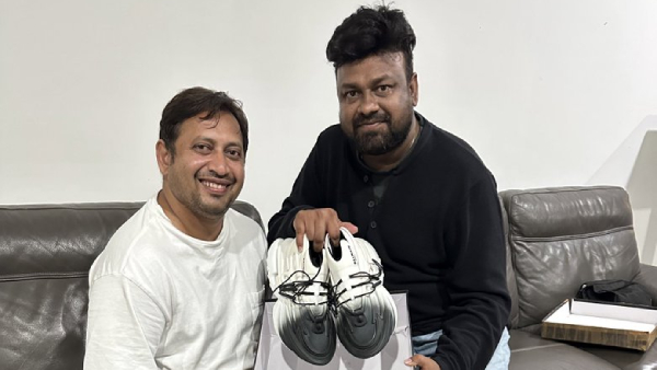 Baby Movie Producer SKN Gifted Bro Pawan Kalyan Shoes To Sai Rajesh Baby Movie Producer SKN Gifted Bro Pawan Kalyan Shoes To Sai Rajesh