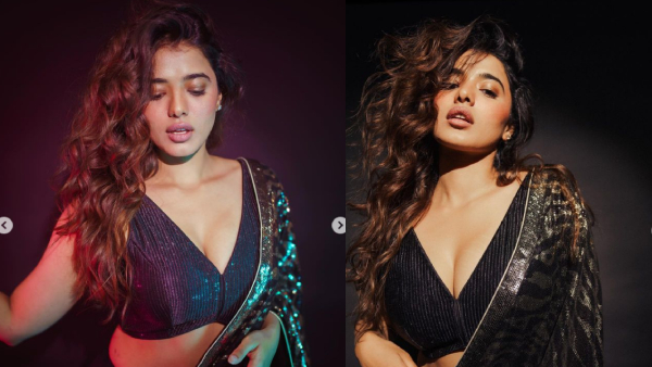 Ketika Sharma Latest Pretty Look In Latest Sleeveless Blouse Photos