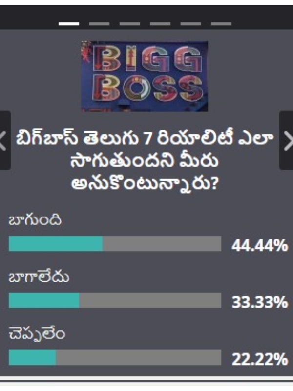 Third Week Survey of Filmibeat Telugu on Bigg Boss 7 Telugu: Results are here Third Week Survey of Filmibeat Telugu on Bigg Boss 7 Telugu: Results are here