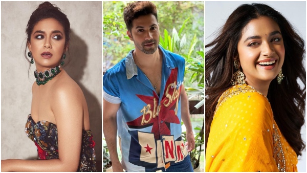 Keerthi Suresh Auto Ride With Bollywood Hero Varun Dhawan 