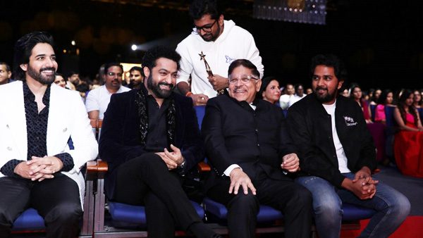 SIIMA Award 2023 Telugu Happy Moments Jr NTR with Allu Aravind