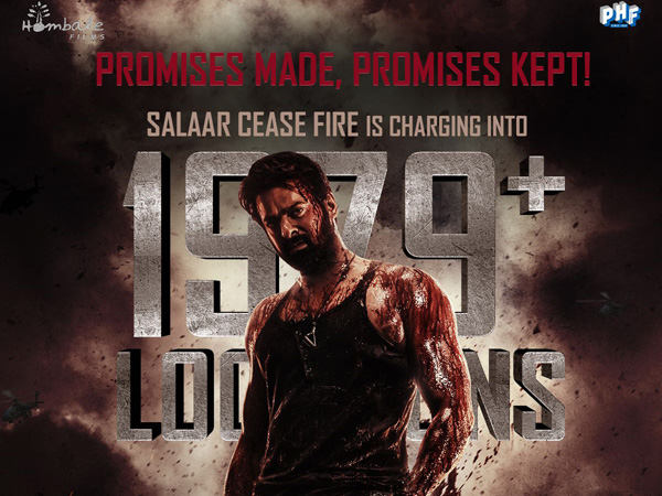 Prabhas Starrer Salaar Movie Release on 1979 Locations in North America