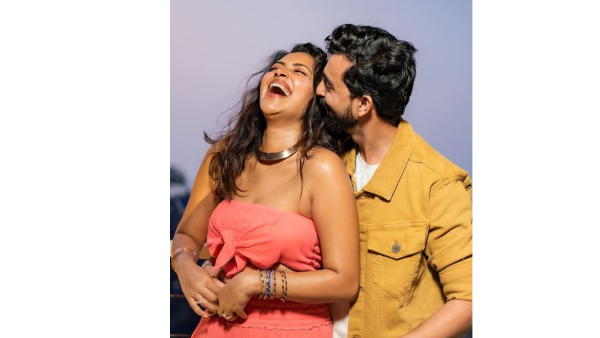 Actress Amala Paul Shares Cute Pics of Her Engagement Ceremony