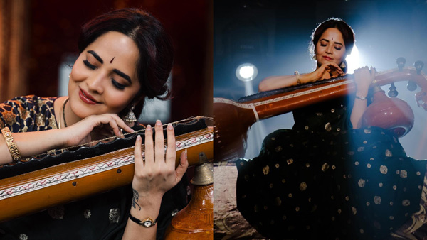 Tollywood Actress Anasuya Bharadwaj Recreates Mahanati Savitri Look Photos Goes Viral