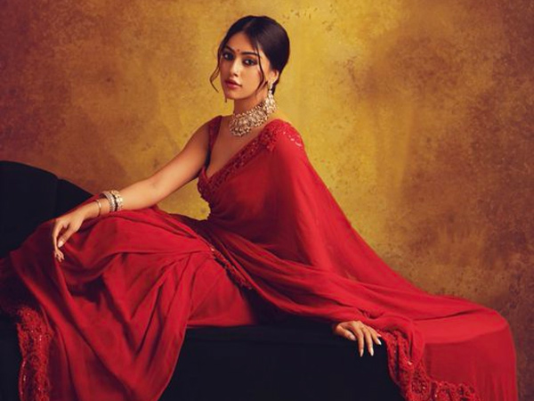 Tollywood Heroine Anu Emmanuel Good Looking Saree Photos Goes Viral