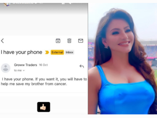 Urvashi Rautela gets email with Conditions from fan to returning her 24-carat gold iPhone