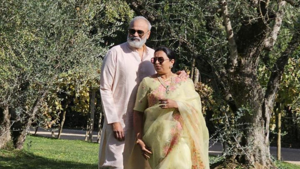  Varun Tej and Lavanya Tripathi Haldi function photos goes Viral: Chiranjeevi looks Stylish