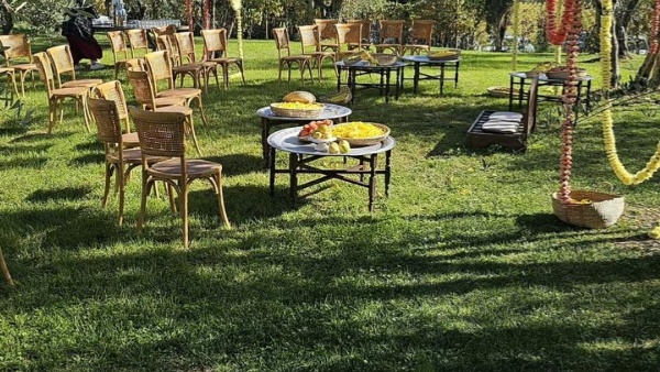  Varun Tej and Lavanya Tripathi Haldi function photos goes Viral: Chiranjeevi looks Stylish