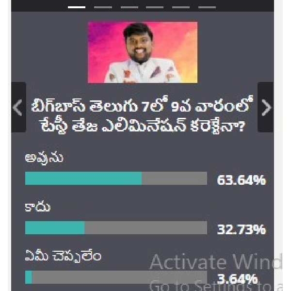 10th Week Survey of Filmibeat Telugu on Bigg Boss 7 Telugu: Results are here