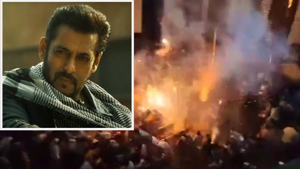 Salman Khan reacted on Fans Burning Diwali cracker in Tiger 3 Screening Theatre in Malegaon