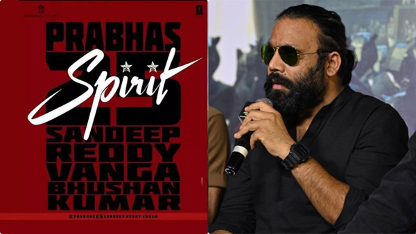 Sandeep Reddy Vanga Reveals Spirit Movie Release Plans