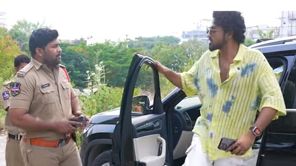 Anchor Suma Kanakala Son Roshan Wrong Behavior With Police Video Goes Viral